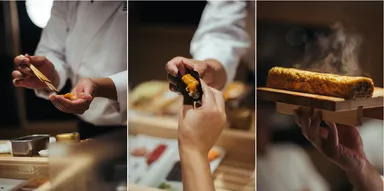 「湖上の寿司懐石」の様子(2)