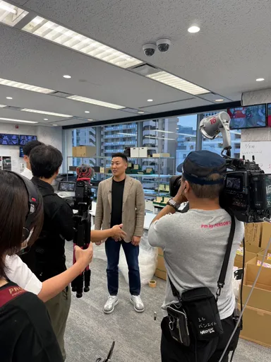 先日のテレビ放送時の写真