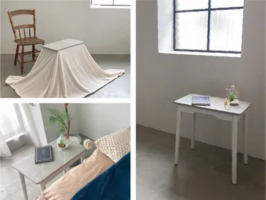 オフシーズンも“映えるサイドテーブル”