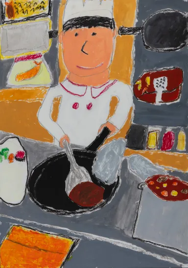 令和7年度 厚生労働大臣賞 (小学生の部)おいしいハンバーグをやくよ