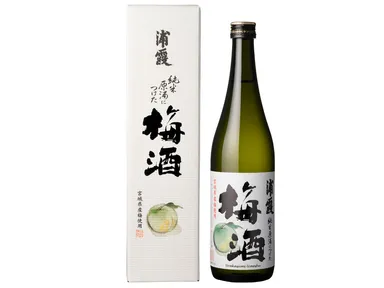 「純米原酒につけた浦霞の梅酒」パッケージ