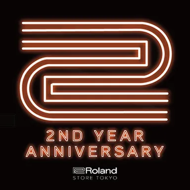 Roland Store Tokyo 2周年記念 ロゴ・ステッカーのデザイン