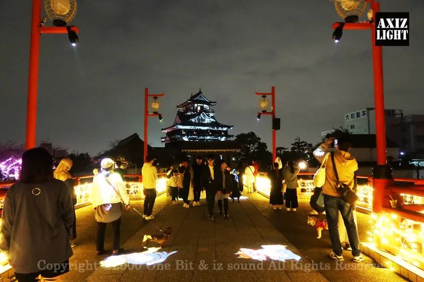 きよすイルミ_AXIZLight演出 昨年の様子