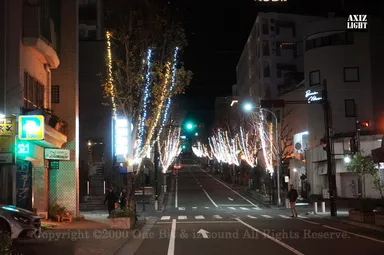 北野坂イルミネーション_AXIZ Light演出の様子