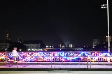 此花区イルミネーション_AXIZ Light演出の様子4