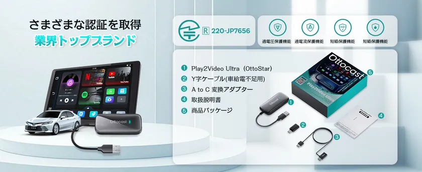 技適認証&安心保護機能付