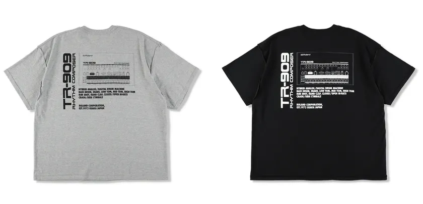 TR-909 T-SHIRT(ISNESS MUSICxROLAND)