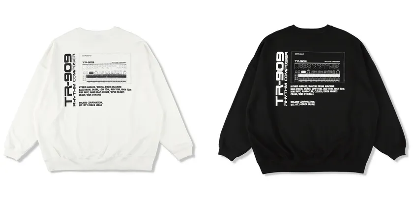 TR-909 CREW NECK SWEATSHIRT(ISNESS MUSICxROLAND)