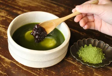 葛月(天空抹茶)すくう