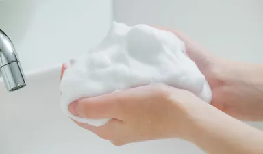 濃密泡で摩擦レス！