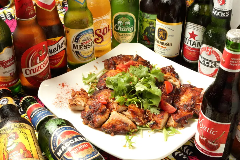 ビールが進む!ジャークチキン!