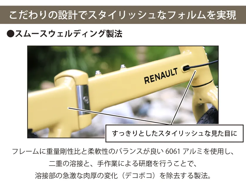 RENAULT GRAVEL11(スムースウェルディング製法)