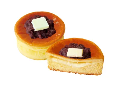 ホットケーキぱん十勝あんバター断面アリ