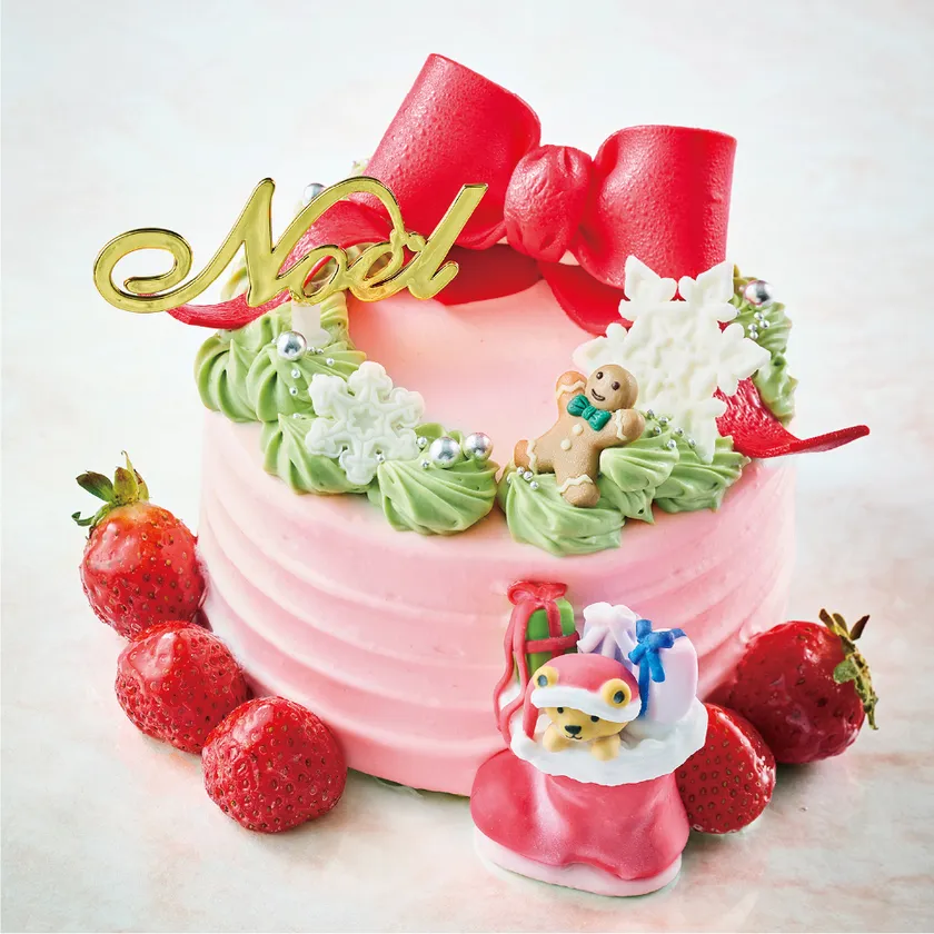 クリスマスリボンリース