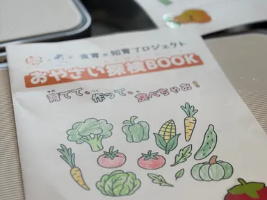 子供に渡される“おやさい探検BOOK”
