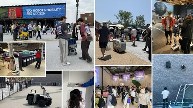 図2 参加ロボットの実証の様子