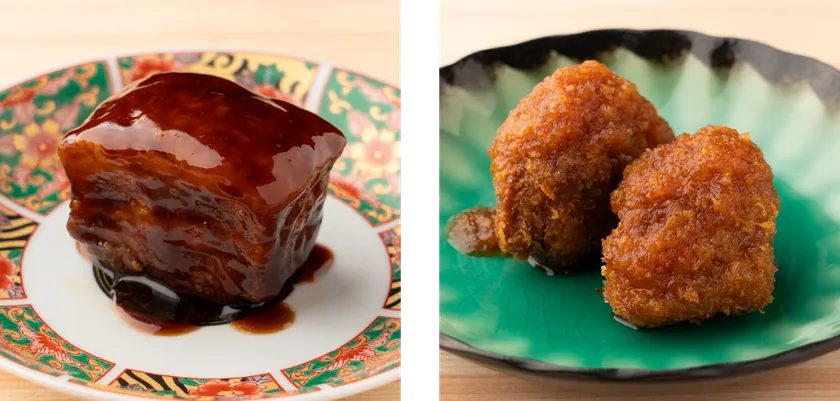 とろとろ黒酢すぶた&ソーキフライ