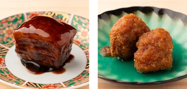 とろとろ黒酢すぶた＆ソーキフライ