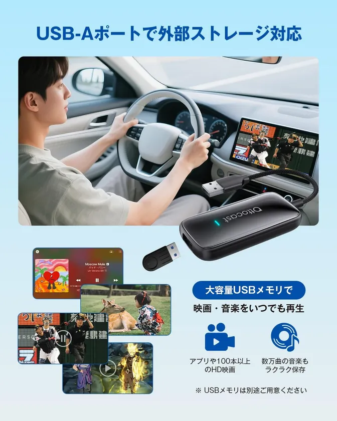 USB再生&取付かんたん