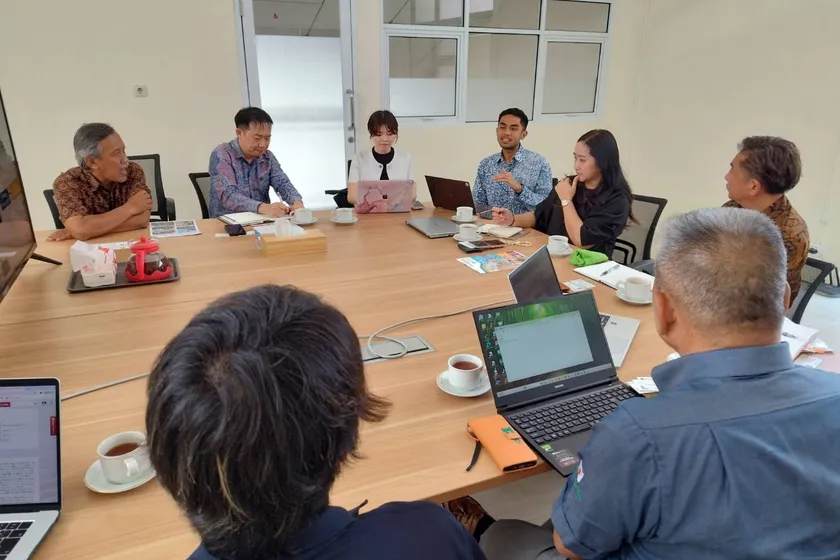 パラヒャンガン・カトリック大学での懇談の様子