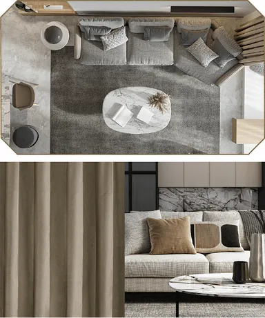 高級感のあるお部屋にふさわしい石目調