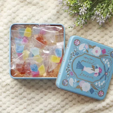 魔法の琥珀糖　ジュエルブーケ缶