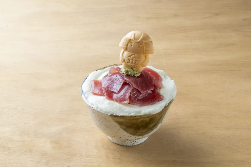 まぐろのどっこいめし みそ汁付き