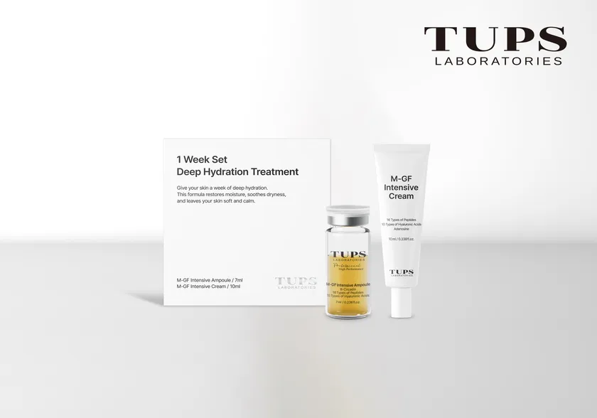 TUPS 集中トライアルセット：TUPS Deep Hydration Treatment 1-Week Set