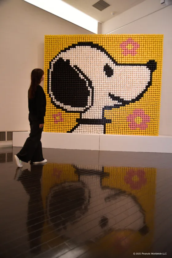 CHAPTER1 糸巻でできたスヌーピー_モデルあり