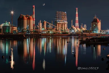 展示写真の一部（水島工業地帯）2