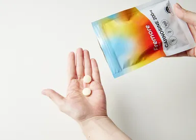 食べやすいヨーグルト味のチュアブルタブレット