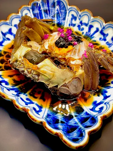 上海蟹の紹興酒漬け