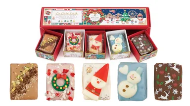 クリスマスらしいモチーフの5種が入っています