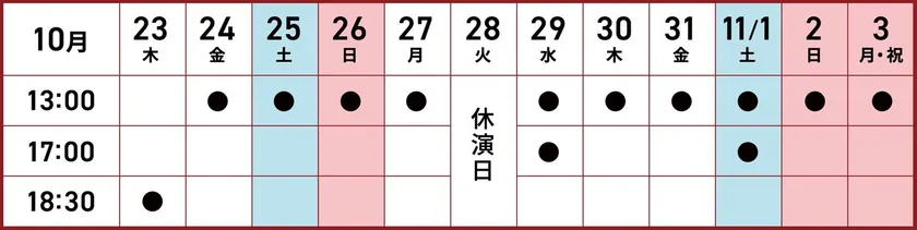 タイムスケジュール