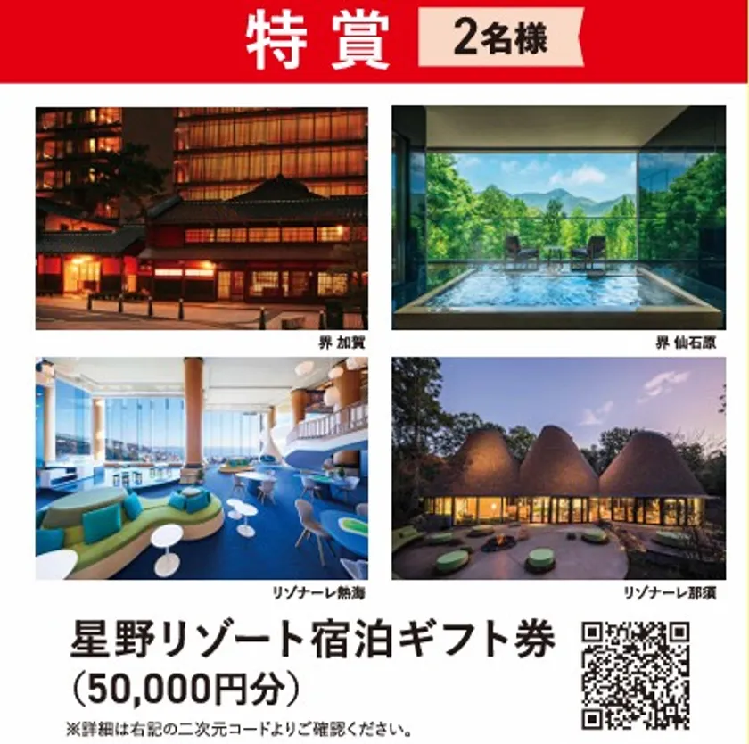 MOMOまみれフェス~Christmas 2025~_抽選会賞品_星野リゾート