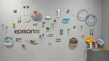 壁一面のフォトブース