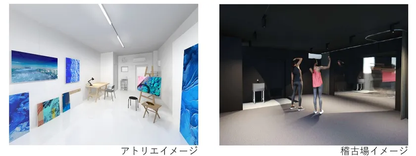 アトリエおよび稽古場イメージ