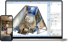 現場を3Dスキャンし取込