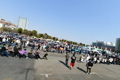 楽しい綱引き(前回開催時の様子)