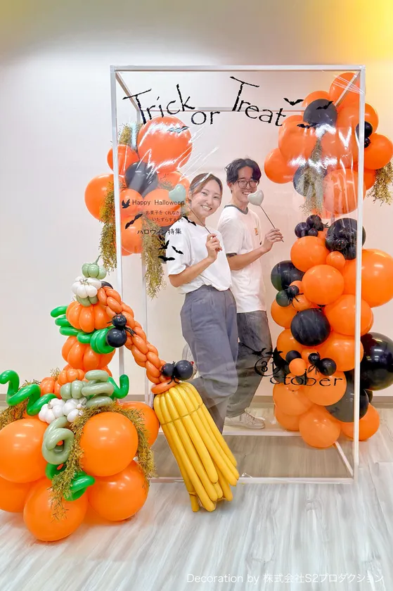 ハロウィンのフォトスポット