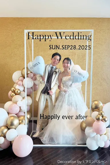 新郎新婦にモニター利用いただきました