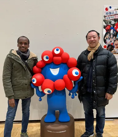 万博開幕前の準備中