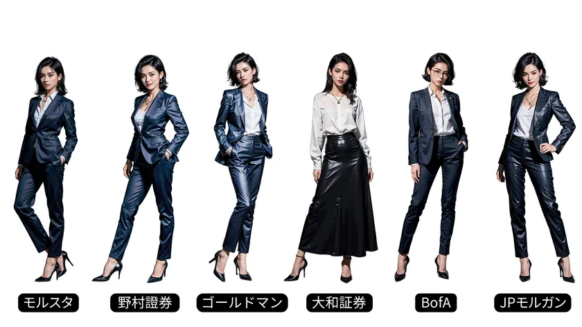 「働く女子図鑑」内の証券会社