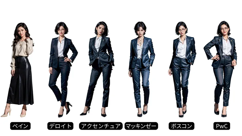 「働く女子図鑑」内のコンサル