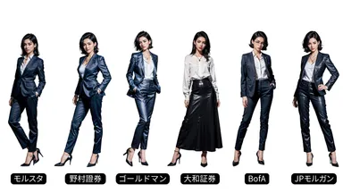 「働く女子図鑑」内の証券会社