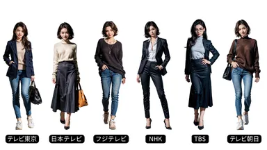 「働く女子図鑑」内の放送局