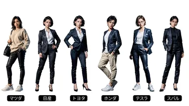 「働く女子図鑑」内の自動車メーカー