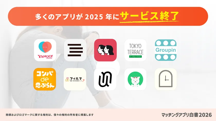 多くのアプリが2025年にサービス終了