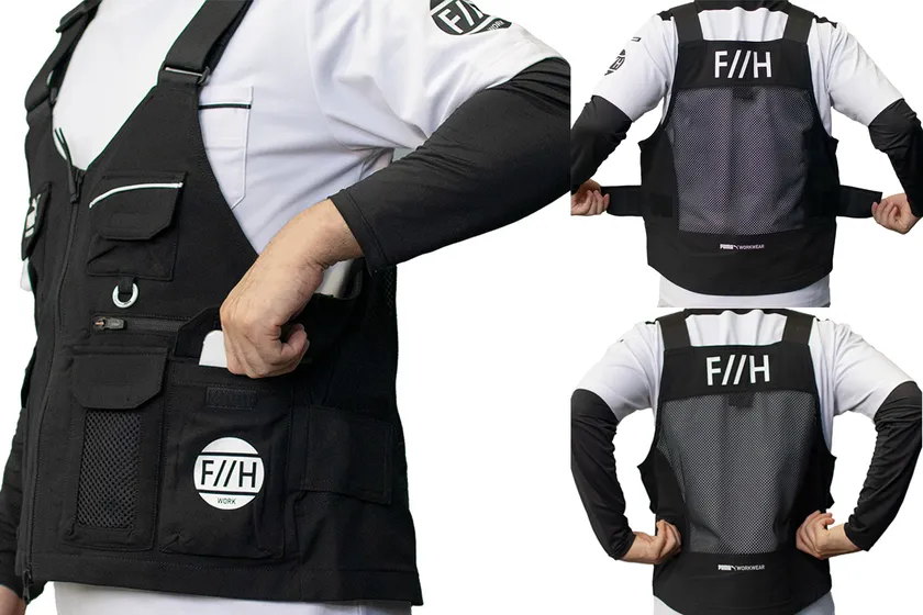 PUMA.AT WORK.×HIROMI PW-3012G ワークベスト装着例