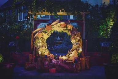 リースフォトスポット「森に訪れるクリスマス」